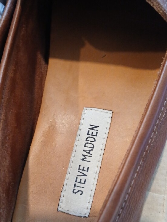 Steve Madden Brown Pebbled Leather Slip-On Loafers main image 11